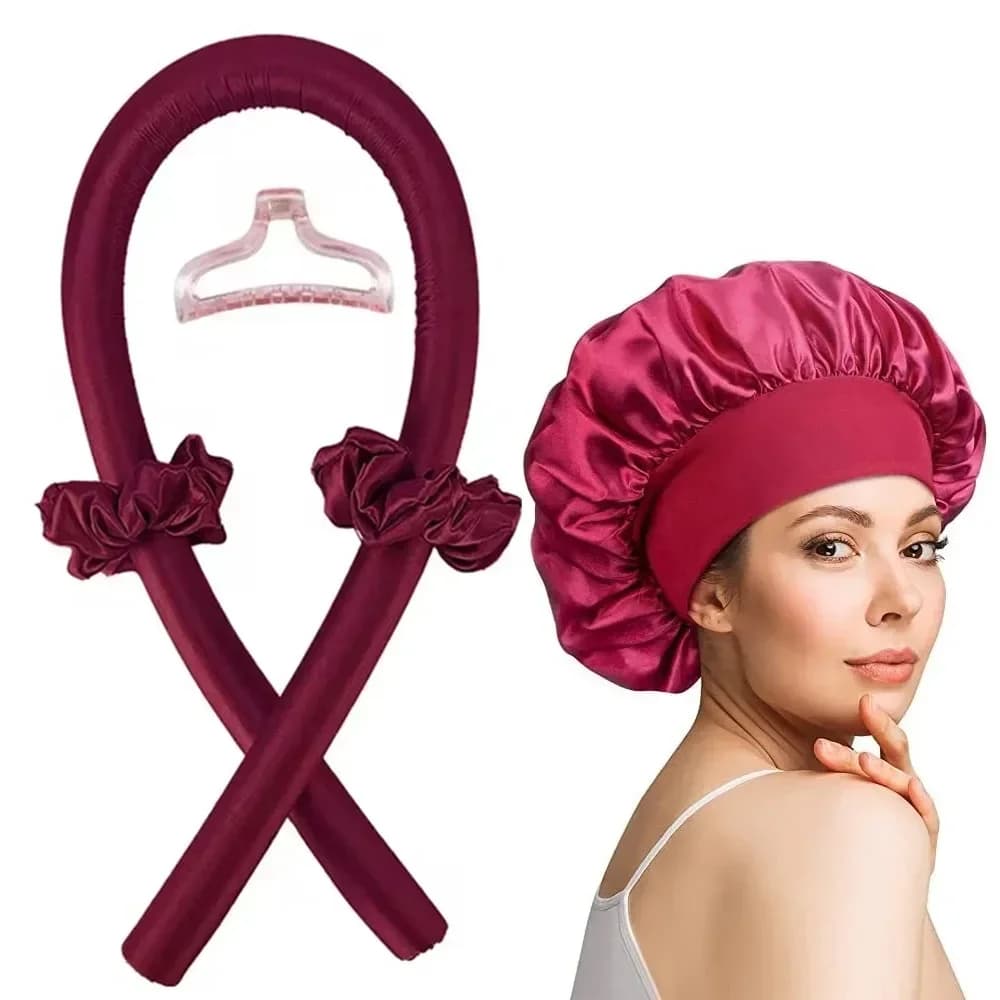 No Thermal Ribbon Heat-Free Garlic Rod Night Hats Lazy Hair Bridesmaid Bigodini Hair Band Sleeping Soft Band Hair styling tools