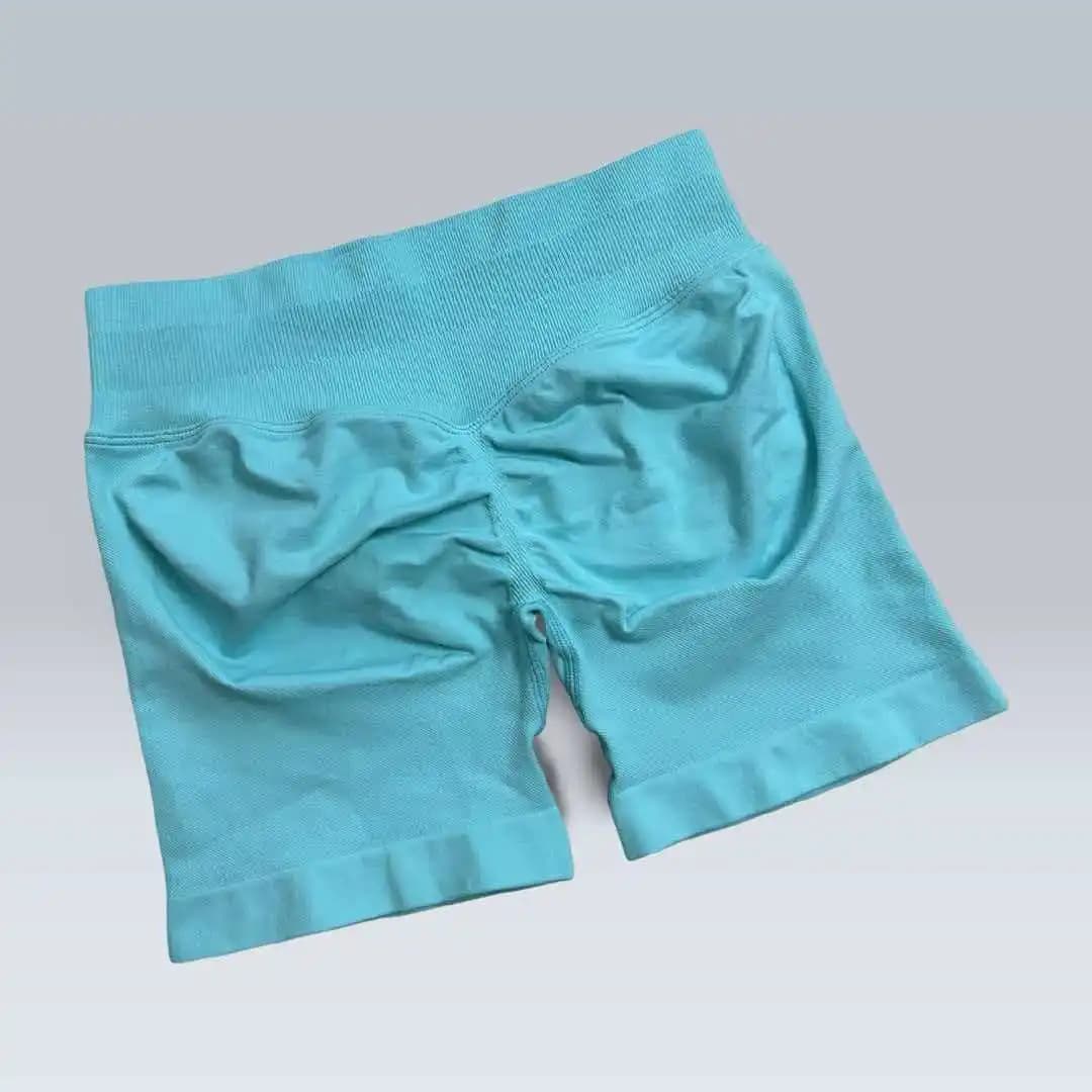 4.5 Inch Women Fitness Sport Cycling Shorts Gym Workout Hip Lifting Yoga Seamless Leggings, High Impact