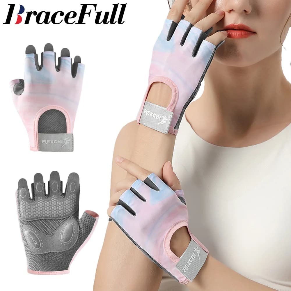 1 Training Gloves Paio for Men and Women, for Gym, Weightlifting, Fitness, Climbing, Exercises, with Wrist Strap and Padded Foam Anti-shock on the Palm, for Crossfit