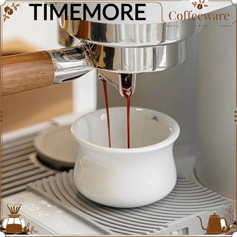 Timemore Ceramic Espresso Tasting Cups Hand Brew Milk Coffee Cups For Home Cafe Professional Barista Coffee Lovers