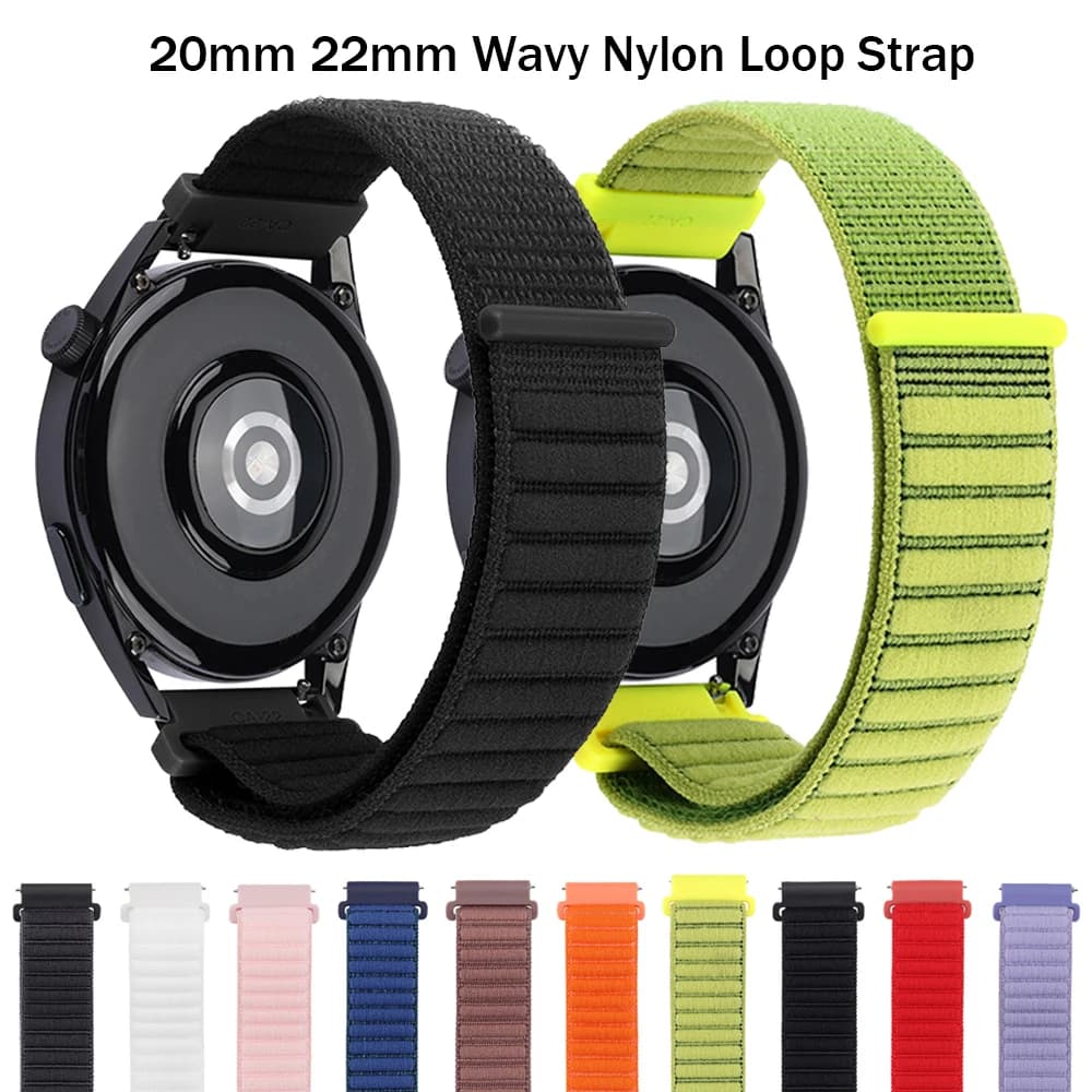 20mm 22mm cinturino in nylon intrecciato per HUAWEI WATCH GT 5 pro Band WATCH 4 3 pro GT 3 2 42mm GT 3/4/5 46mm Loop Buds braccialetto definitivo