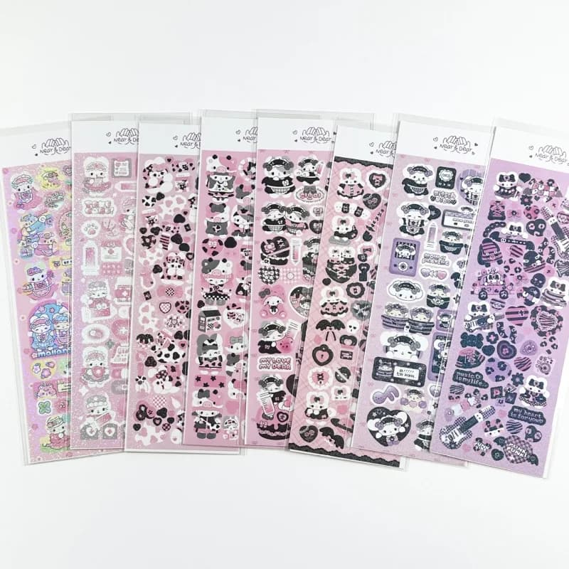 Coreano Laser Kawaii Simpatico Cartone Animato Animale Adesivi Manuale Star Card Photo Planner Notebook Scrapbook Adesivi Decorativi Fai da Te