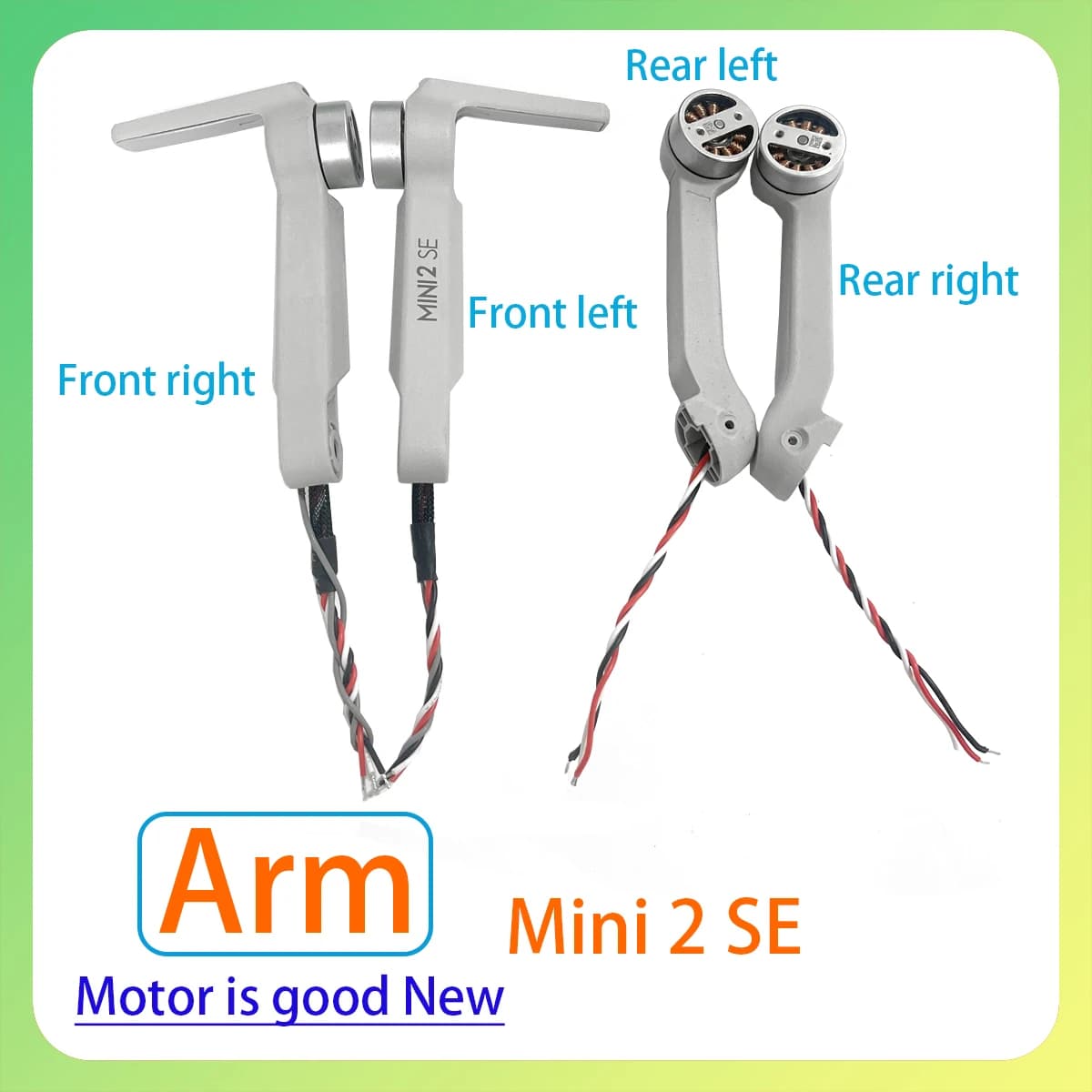 Il corpo originale Mini2 SE ha una rotazione fluida dei bracci elettrici anteriori, posteriori, sinistro e destro, adatto per l'accessorio drone DJI