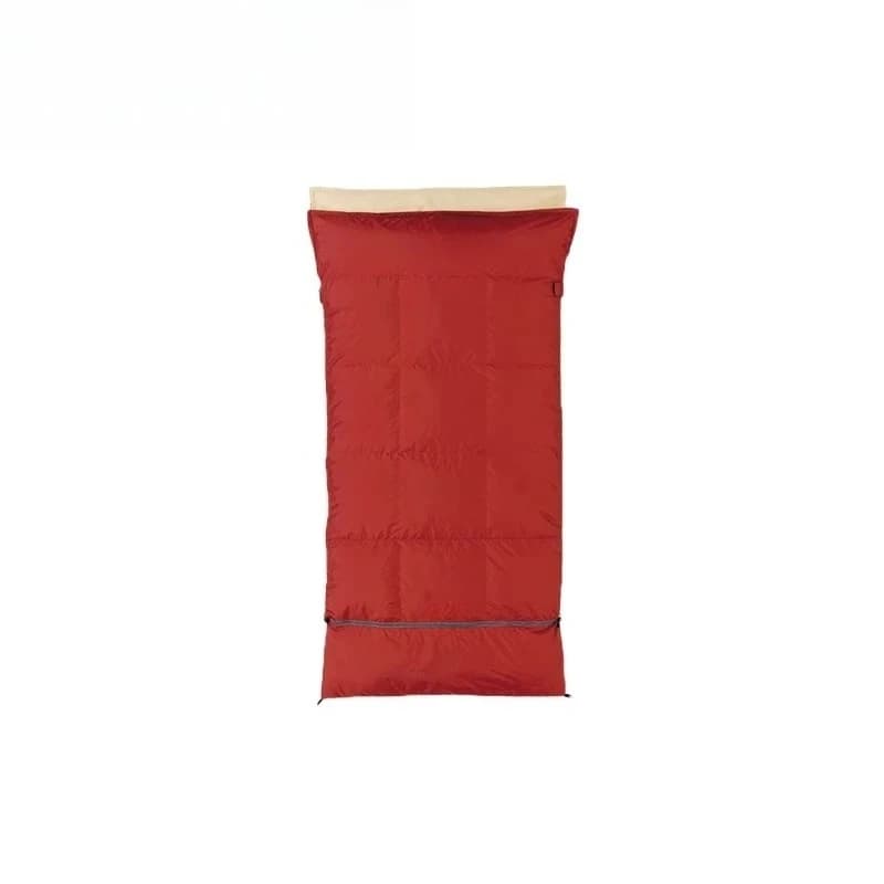 Outdoor sleeping bag in feather, enlarged height and warm -8 °C BDD-104 adjustable completely bent