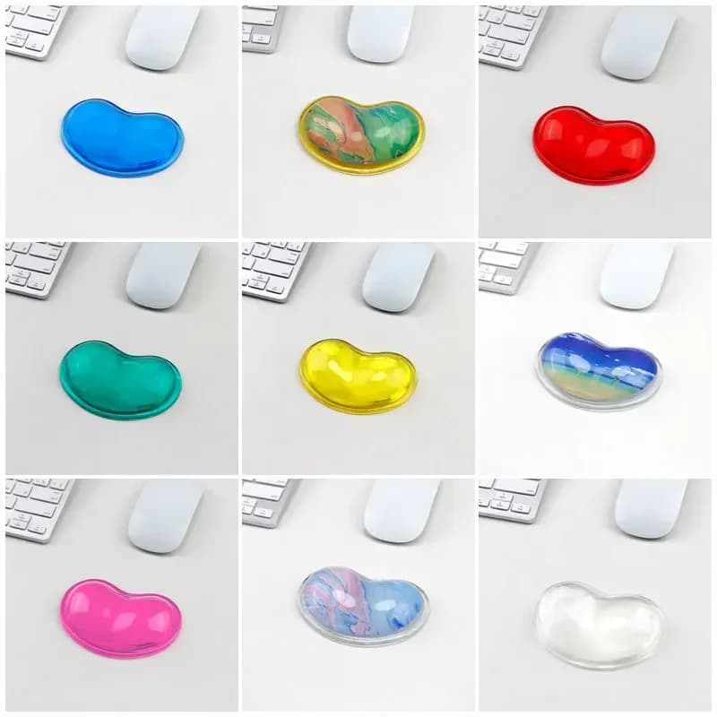 Morbido poggiapolsi per mouse Comodo cuscino ergonomico in gel di silicone Cuscino di supporto per alleviare il dolore alle mani per computer portatile da ufficio