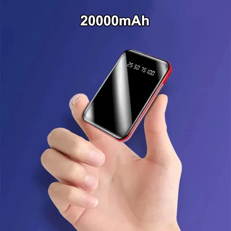 Mini Power Bank da 20000 mAh Caricatore portatile Batteria esterna Powerbank per iPhone 17 X Samsung Huawei Xiaomi Caricabatterie per telefoni cellulari