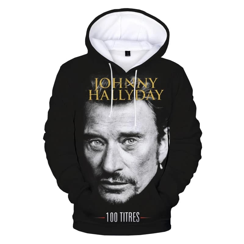 France Singer Johnny Hallyday 3d Print Men/Women Hoodie Casual Oversized Pullover Fashion Popular Sweatshirt Trend Men Clothing