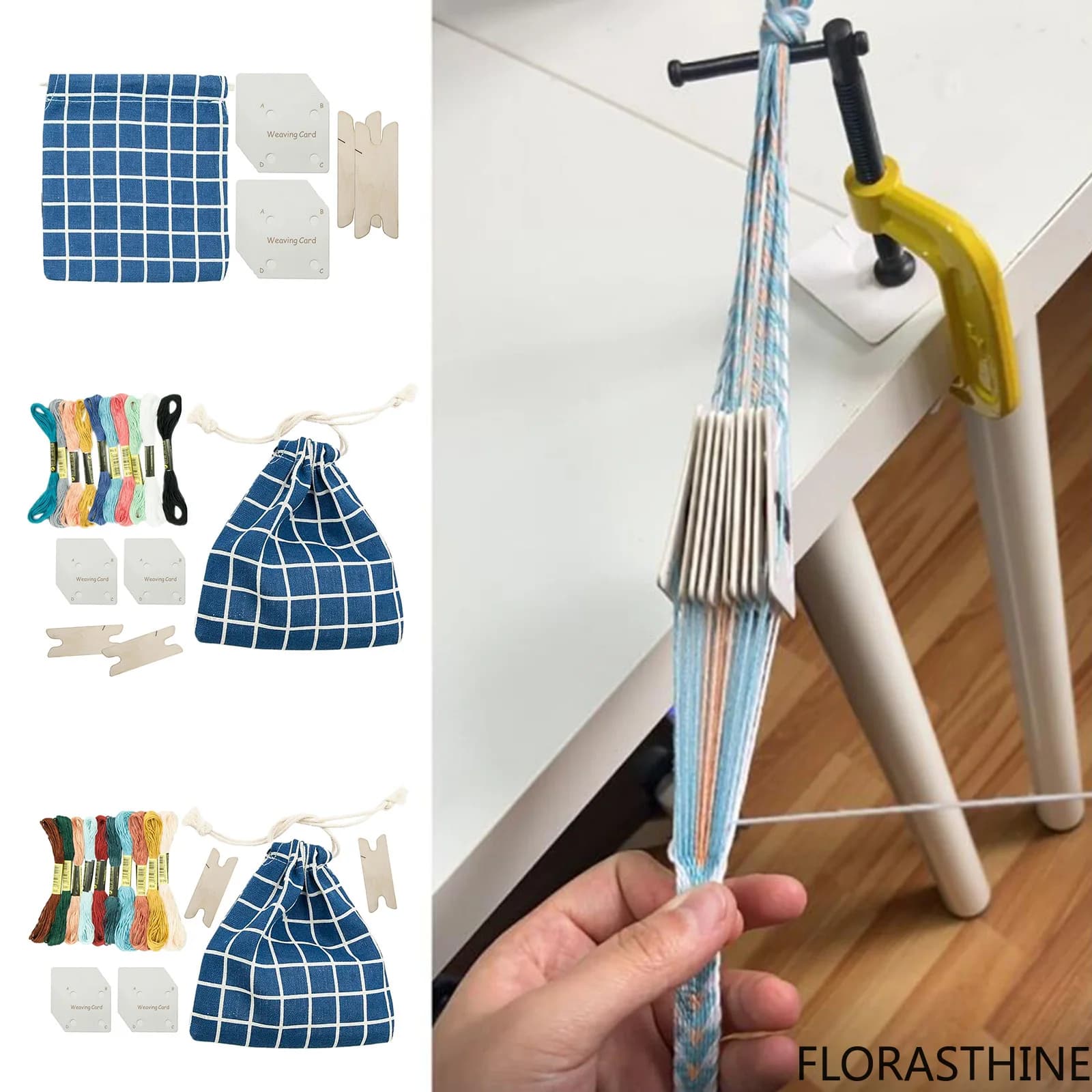 Handy Weaving Cards Kit for Loom Craft Weaving Gifts Tools for Friends