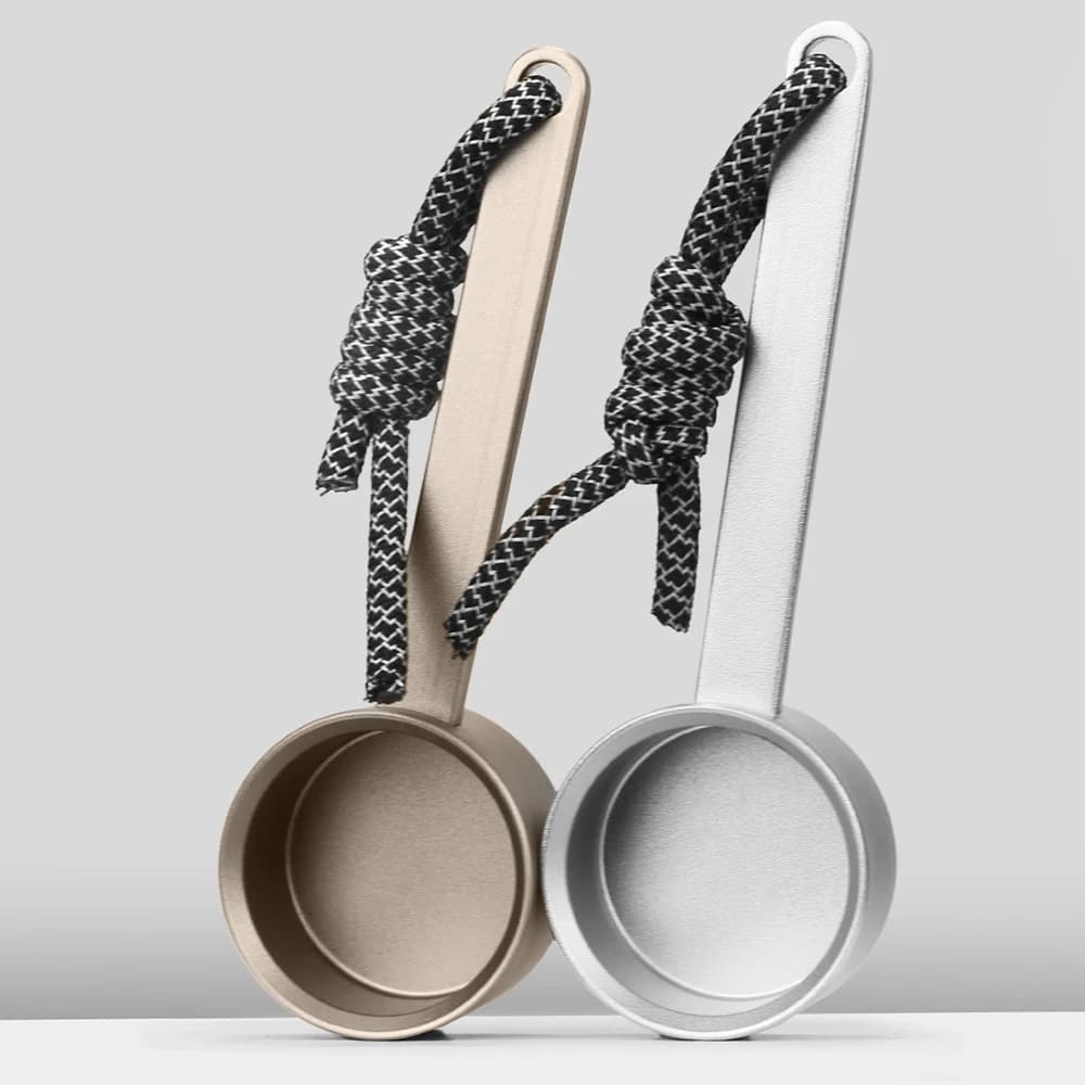 Aluminum Alloy Coffee Measuring Spoon 10g Long Handle Spoon Matcha Powder Baking Spoon with Lanyard Coffee Bean Measuring Spoon