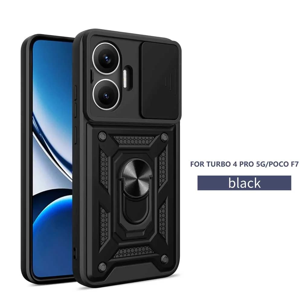 Custodia Antiurto Armor per Mi POCO F7 PRO 5G F7 con Supporto Auto e Protezione Lente Fotocamera - Fundas per Mi POCO F7 Ultra