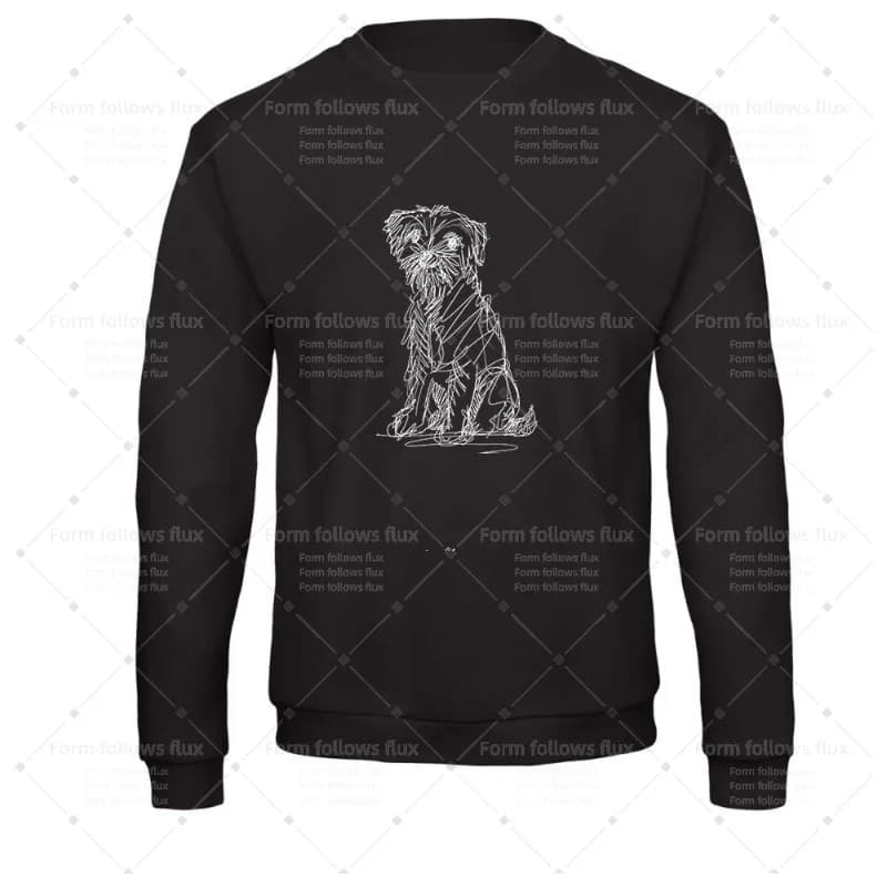 T-shirt con cappuccio da uomo 2026 Border Terrier Dogs, disegnato a mano in stile fumetto, unisex, taglie dalla S alla 6XL, taglie forti disponibili