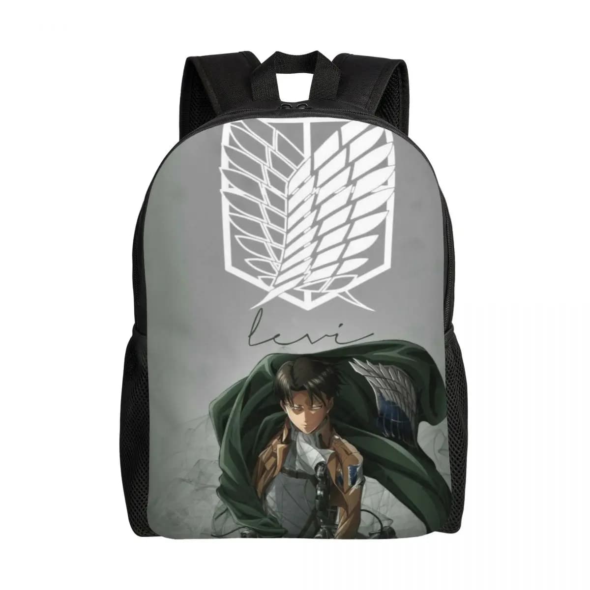 Zaino da viaggio personalizzato Attackes On Titan per donna e uomo, borsa per computer da scuola, zaino per studenti universitari