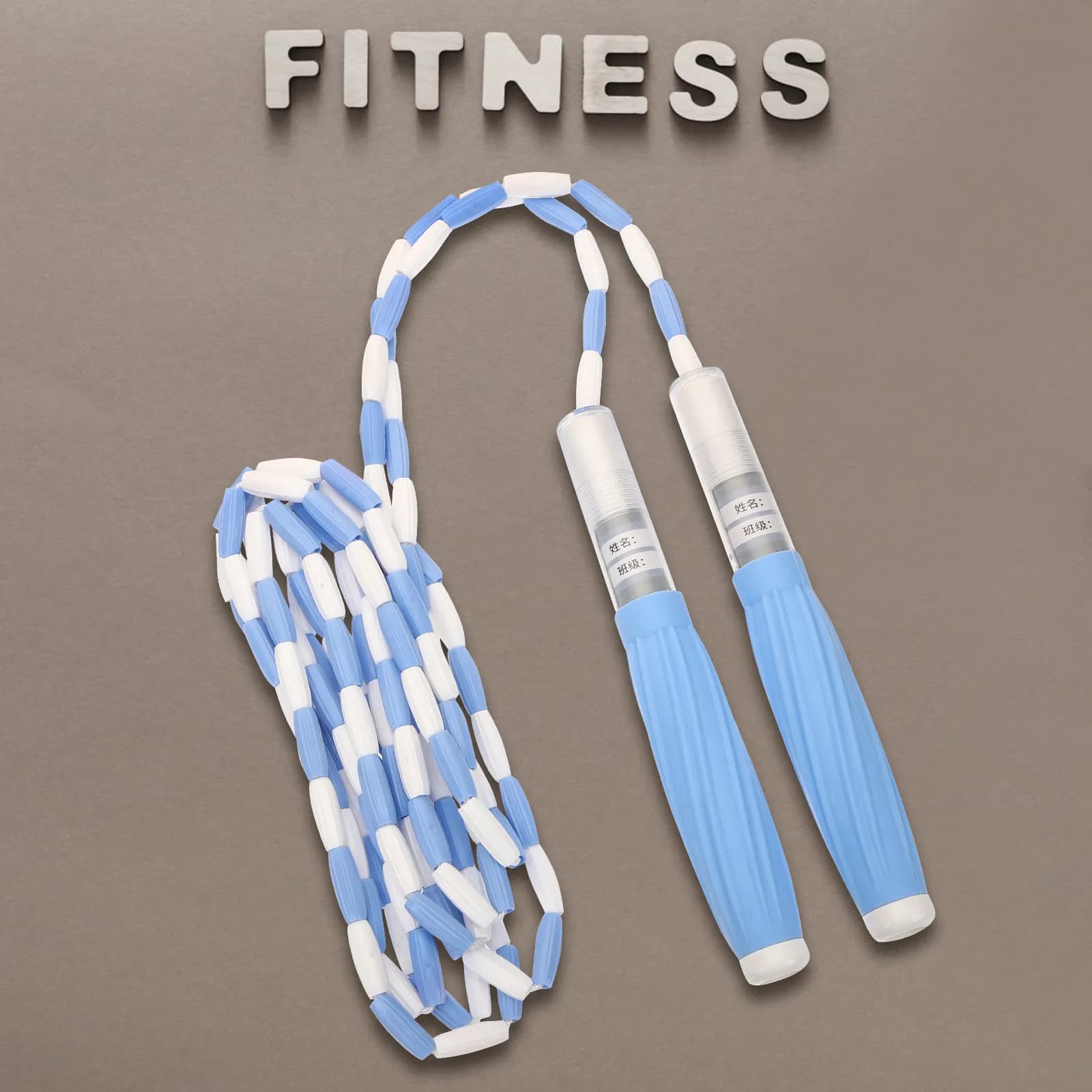 Adjustable Beaded Jump Rope for Ages 4-8 8-12 Teens Adults Ergonomic Anti-Slip Handles Portable Lightweight Fitness