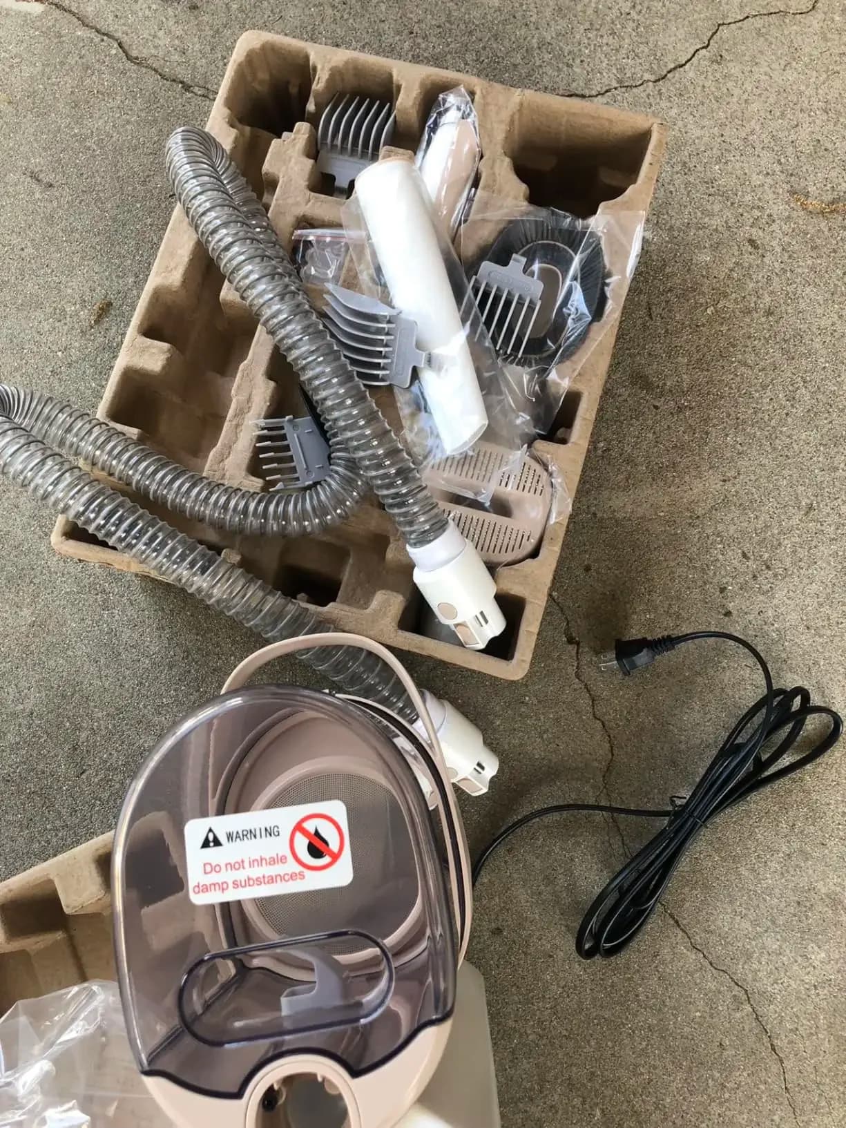 l # 11000Pa Kit per aspirapolvere per toelettatura animali domestici Cucciolo Tagliacapelli elettrico Pettini Strumento Spazzola Gatti Cani Rimozione peli