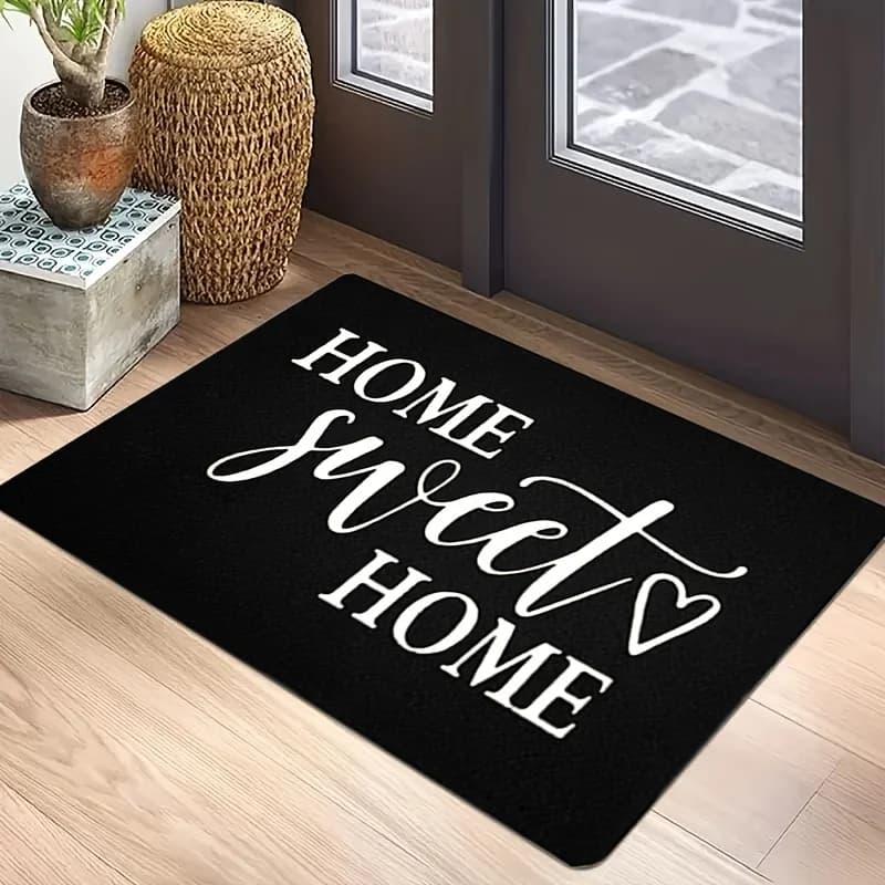 Home Sweet Home Zerbino Durevole Tappeto da ingresso antiscivolo Perfetto per gli ospiti piacevoli aggiunge un fascino unico alla tua porta