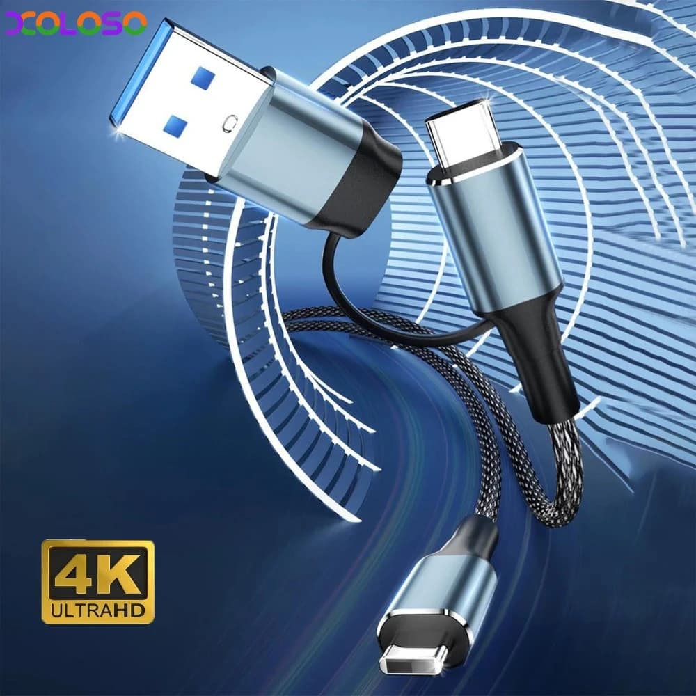 USB3.2 10Gbps Cable USB 3.0/3.1 OTG Cable USB A to USB Type C Data Transfer SSD Hard Disk Cable 5A 100W QC 3.0 1m 2m 0.3m