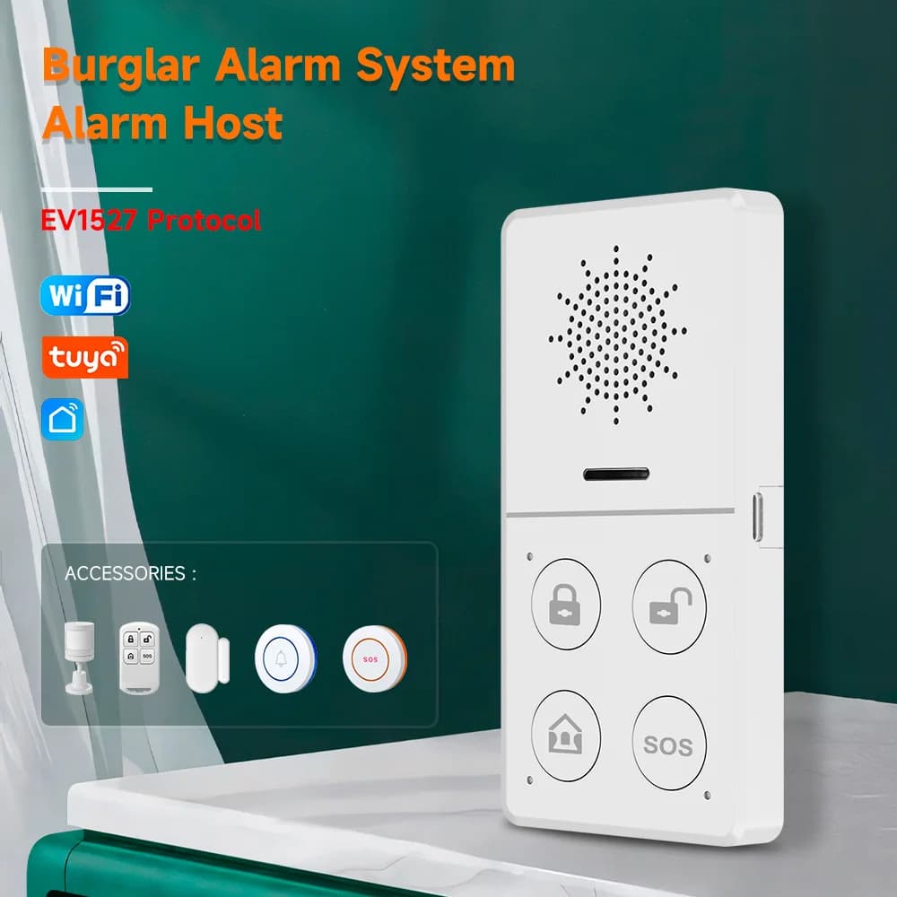 Tuya Wifi Sistema di Allarme Intelligente 433M Allarme di Sicurezza Antifurto Host Vita Intelligente App di Controllo Kit di Allarme Domestico Senza Fili Protezione di Sicurezza