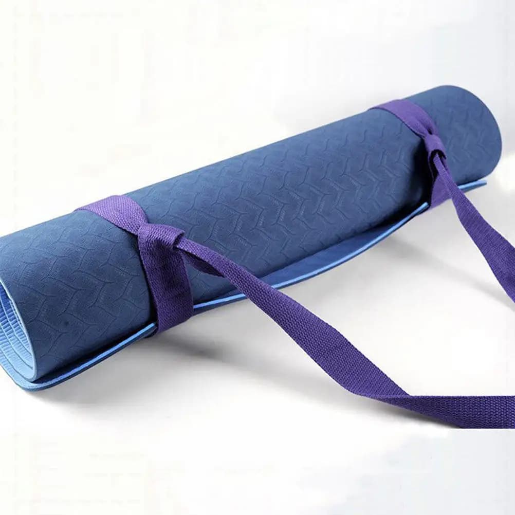 2 Pezzi Cinghie per Tappetino Yoga Premium Regolabili in Nylon per Tappetini Yoga Standard e Oversize Design Portatile a Chiusura Rapida