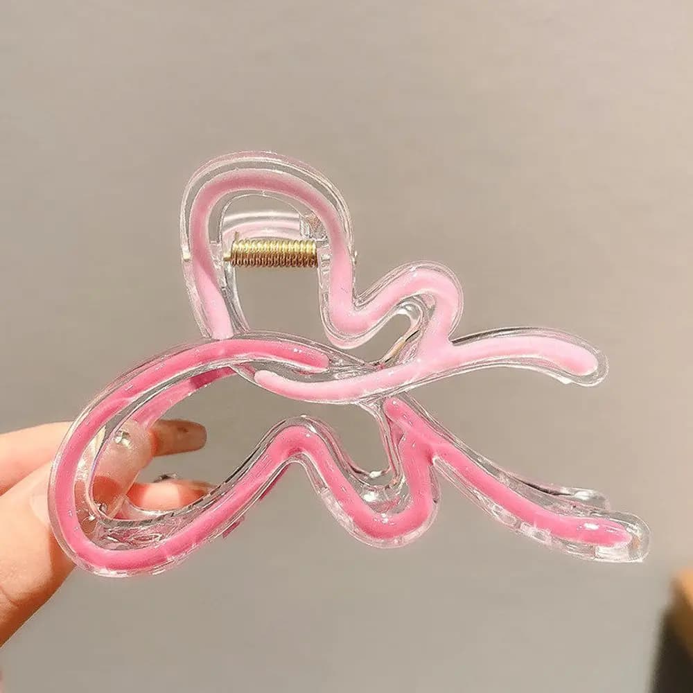Summer dopamine colorful butterfly clip for women's back of head shark clip headwear hair volume multi-plate hair clip hairpin