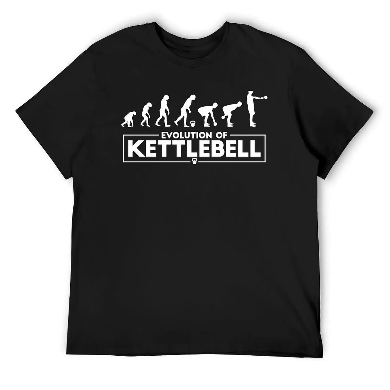 Kettlebell Plus Size T-shirt Boys Summer Dresses with Animal Printer Black Men's T-shirts