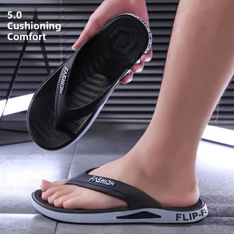 Men's Outdoor Wearable Sandals Comfortable Thick Bottom PVC Upper And Sole Breathable Beach Beach Cool Summer Fashionable Sli...