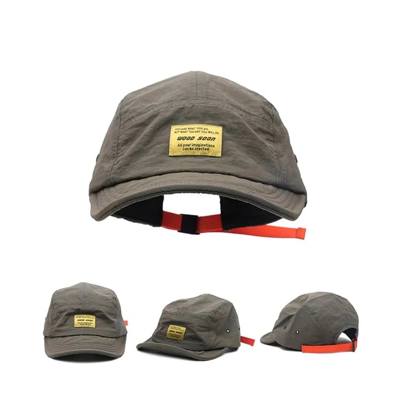 Berretto da baseball moda 5 pannelli Cappellini snapback Cappello a tesa piatta ad asciugatura rapida per uomo Donna Cappelli estivi casual per protezione solare regolabili