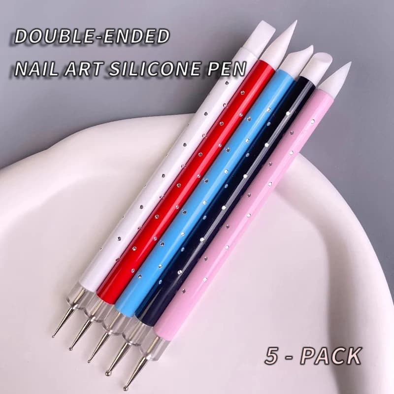 Strumento per punteggiare le unghie - Penna con asta a punti, Penna per applicatore con raccoglitore di strass Penci Forniture per stilisti Accessori artistici Materiale per manicure