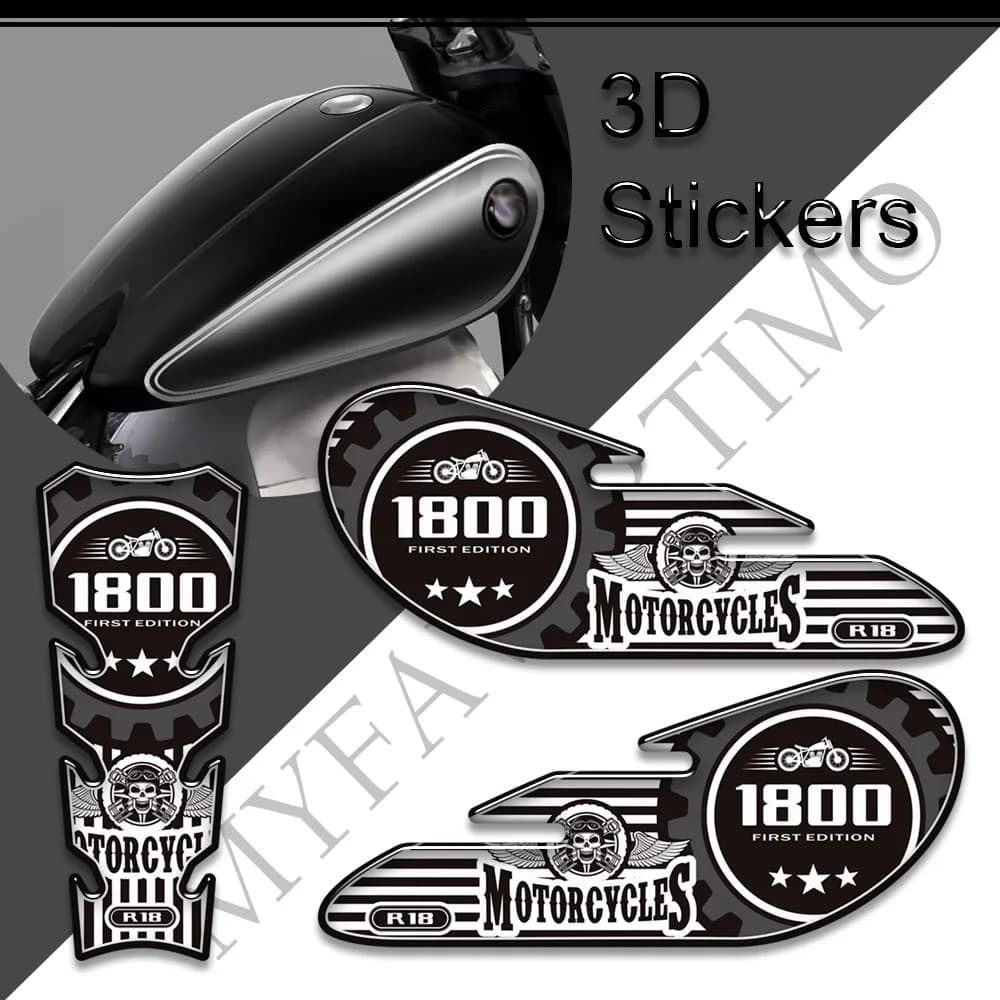 Moto 2020 2021 2022 adesivi decalcomania ginocchio serbatoio manopole pad protezione carburante per BMW R 18 R18 1800 CC 1800cc