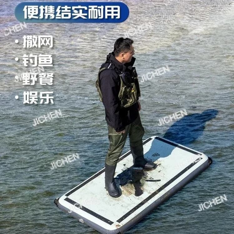 HS Piattaforma gonfiabile per la pesca in acqua Diaotai rete galleggiante piattaforma cuscino gonfiabile gommone hovercraft piccolo pollo d'acqua