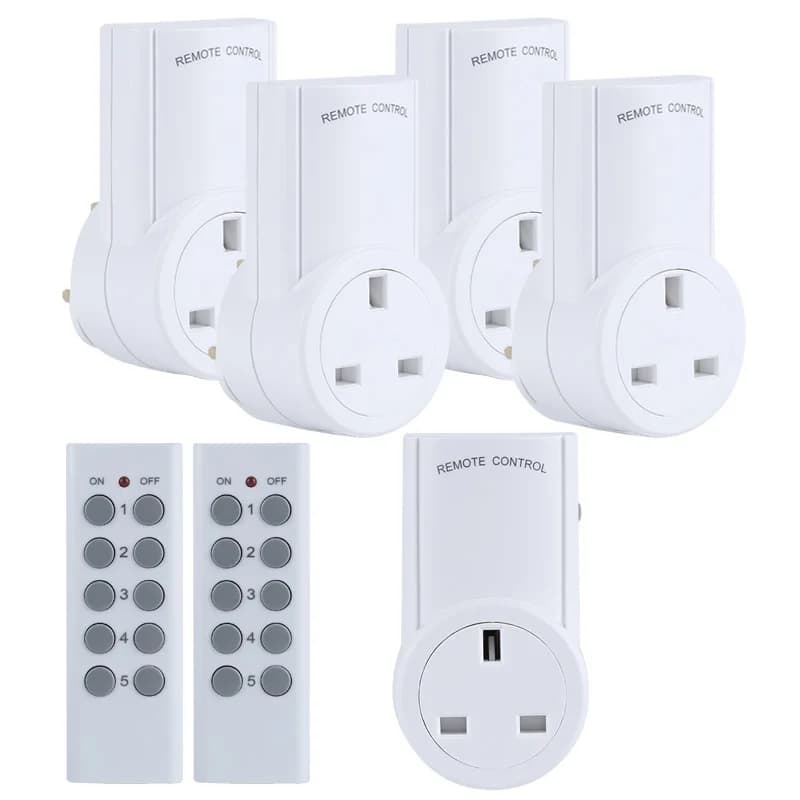 Presa per telecomando Presa a muro intelligente standard UK Distanza 30M RF433.92mhz
