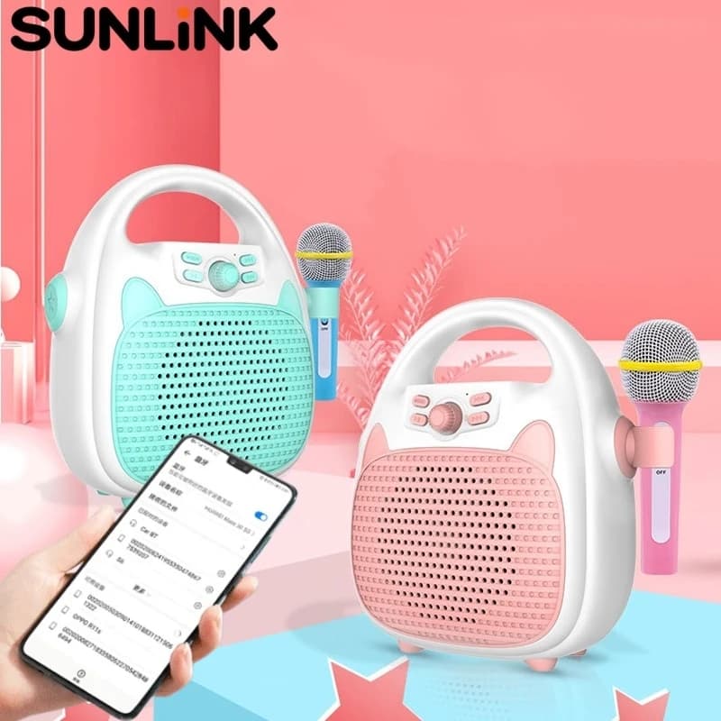 1pc Macchina per cantare per bambini, microfono per karaoke, luci colorate, altoparlante Bluetooth, giocattolo musicale, regalo di compleanno per ragazza e ragazzo