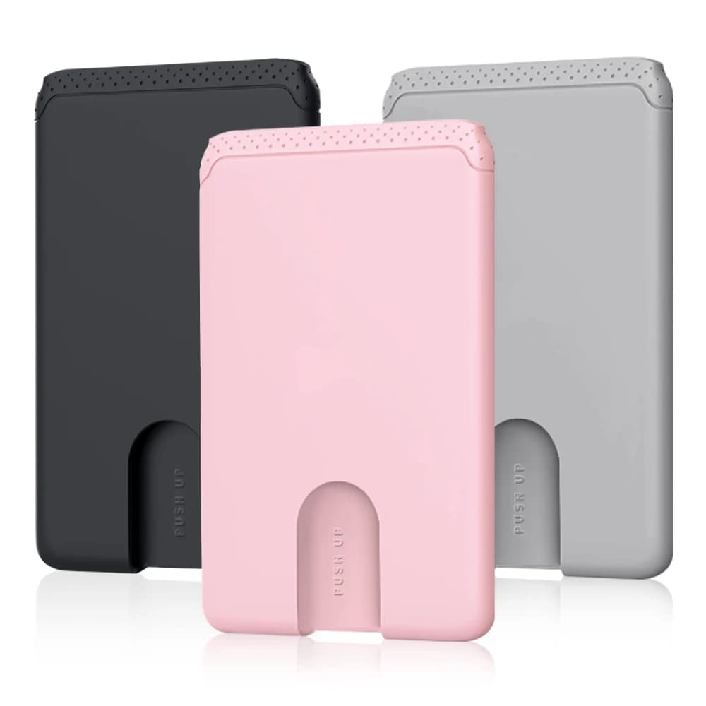 Phone Holder Sticker Credit Card Holder Adhesive Soft Silicone Mobile Wallet Compatible All Smartphones Phone Wallet Compatible