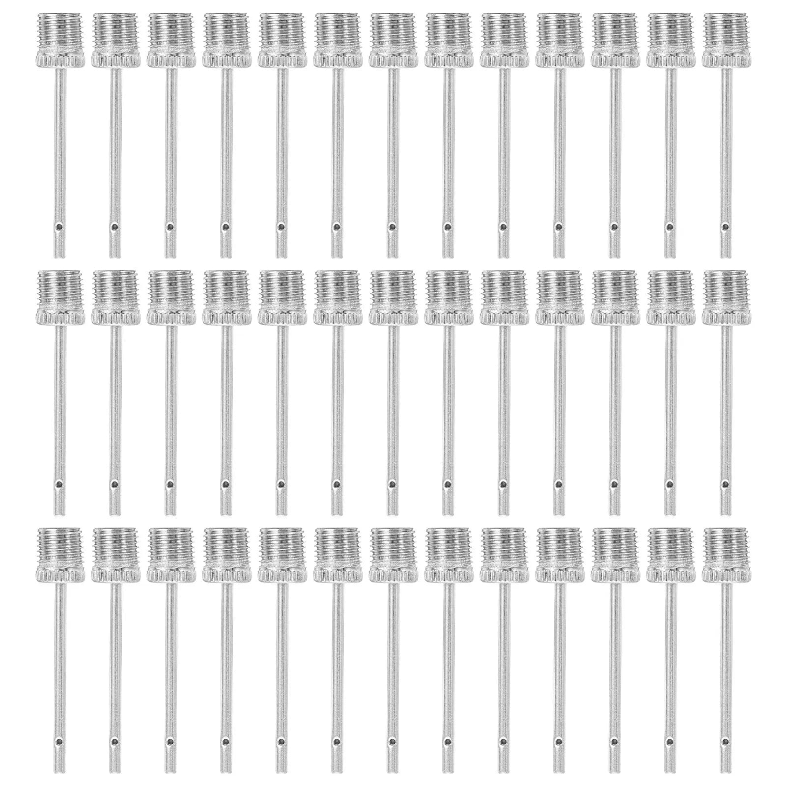 40Pcs Metal Ball Inflation Needles Pump Needles for Sports Ball Basketball Soccer Football Volleyball Pump Needle