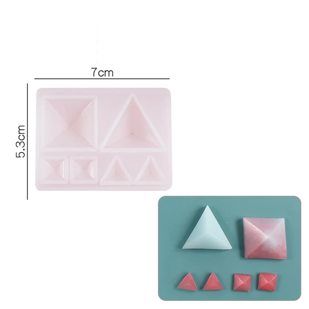 Liquid Resin Silicone Mold DIY Geometric Triangle stud earring for jewelry pendant Resin Silicone Mould epoxy resin mold