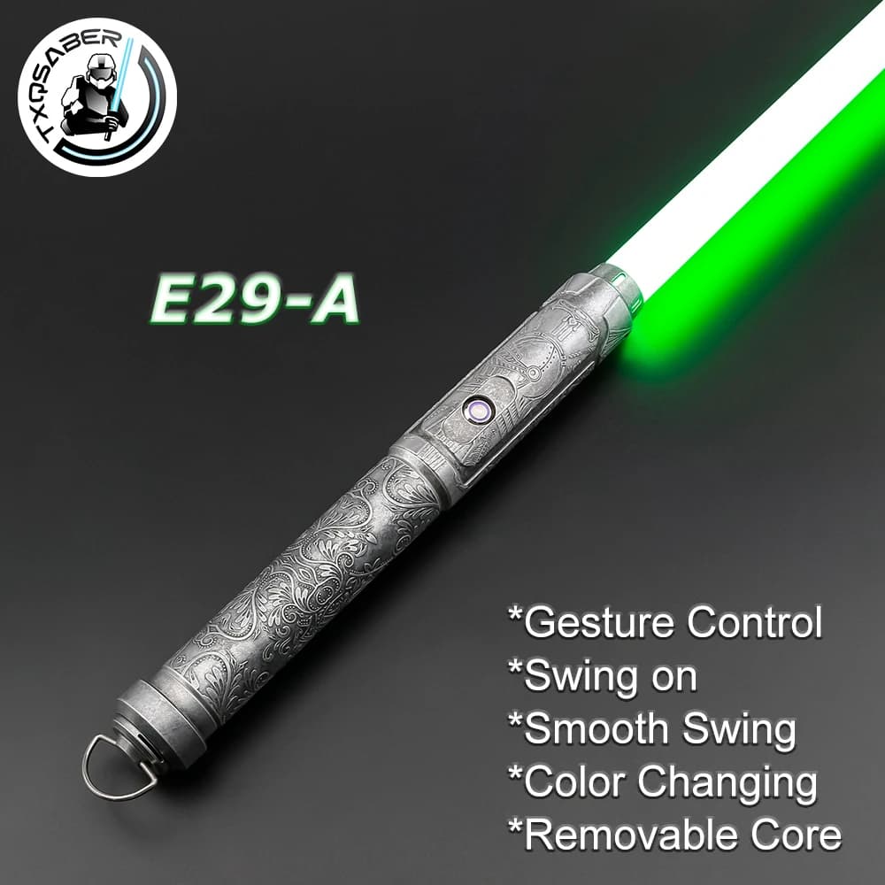TXQSABER Lightsaber Neo Pixel SNV4 DIY Proffie Smooth Swing Heavy Dueling Metal Hilt Blaster Cosplay May 4th Toys Light Sword