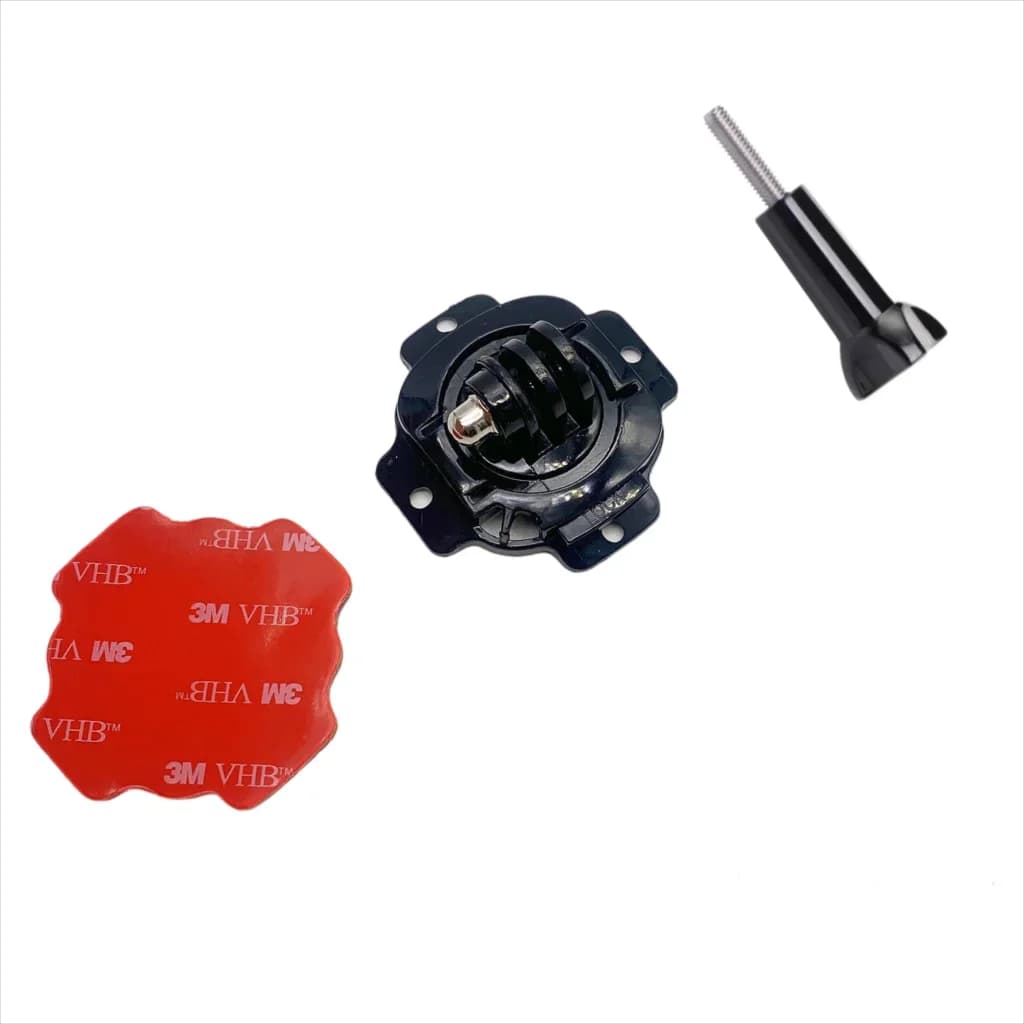 Supporto per casco girevole a 360 gradi con adesivo 3M per accessori per fotocamera d'azione Gopro Hero11 10/9/8/7/6/5 Xiaomi Yi
