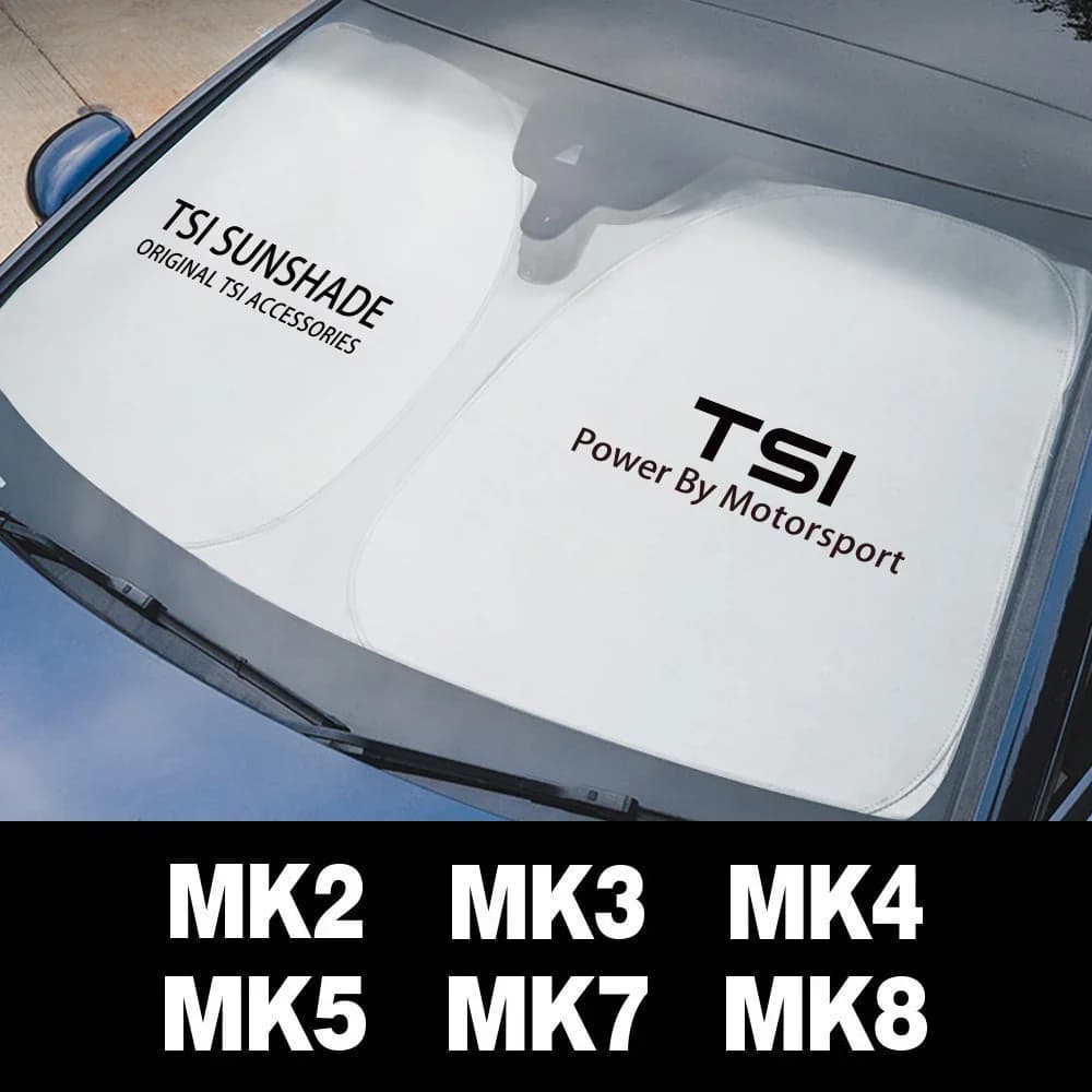 Copertura parasole per parabrezza trapezoidale per Auto per VW-TSI TDI 4Motion Polo Tiguan Golf 7 Touran Bora CC Auto esterno accessorio anti-uv