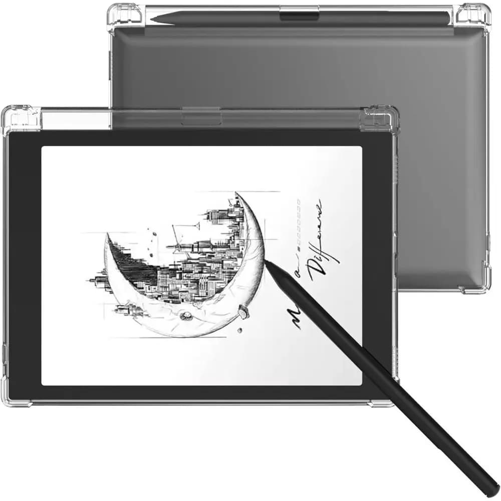 Custodia Trasparente Antiurto con Airbag per Tablet E Ink, Cover Ultra Sottile Morbida per e-Reader Boox Palma/Note Air 3 C B/W Tab 10C