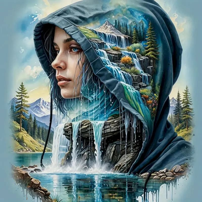 SDOYUNO Diy 5d Fantasy Women Diamond Painting Art Landscape Earth Full Round trapani mosaico Cross Stitch Wall Decor