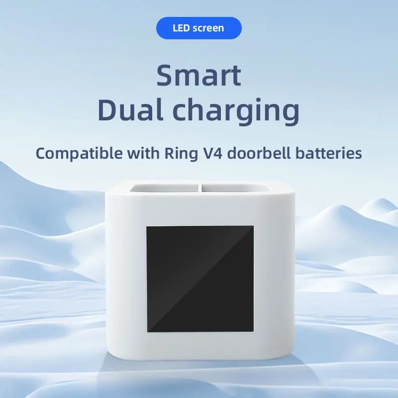 Universal Video Doorbell Battery Charger Station Compatible with Spotlight Cam Solar Floodlight Stick Up Cam