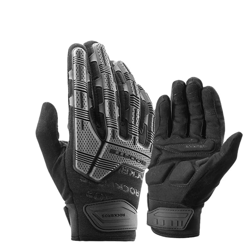 Guanti da bicicletta Guanti MTB Guanti da moto in gel traspirante antiurto con dita intere Sport ispessito