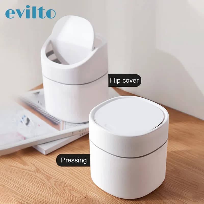Simpatico cestino per rifiuti da tavolo tavolo per uso domestico articoli vari forniture per ufficio in plastica pattumiera Mini salotto wc pattumiera scatola a botte