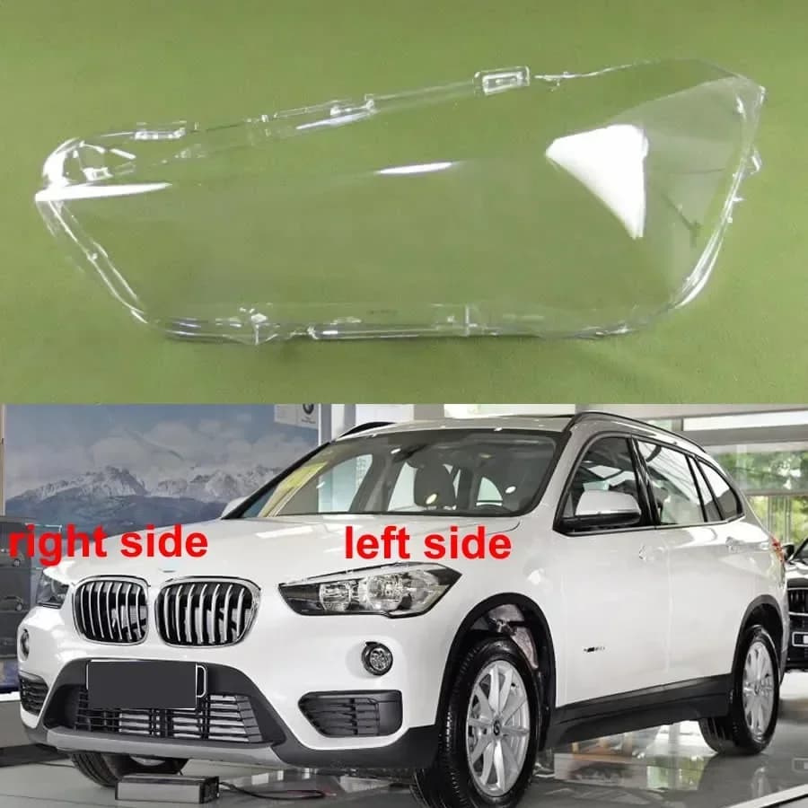 For BMW X1 2016 2017 2018 Transparent Headlamp Cover Headlight Mask Lampshade Lamp Shell Plexiglass Replace Original Lens