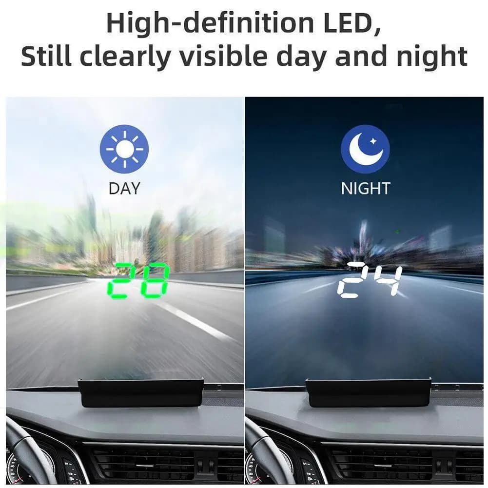 Car Mounted Head Up Display GPS Speedometer Speed KMH Digital HUD Windshield Projector For All Cars Auto Electronics Accessory