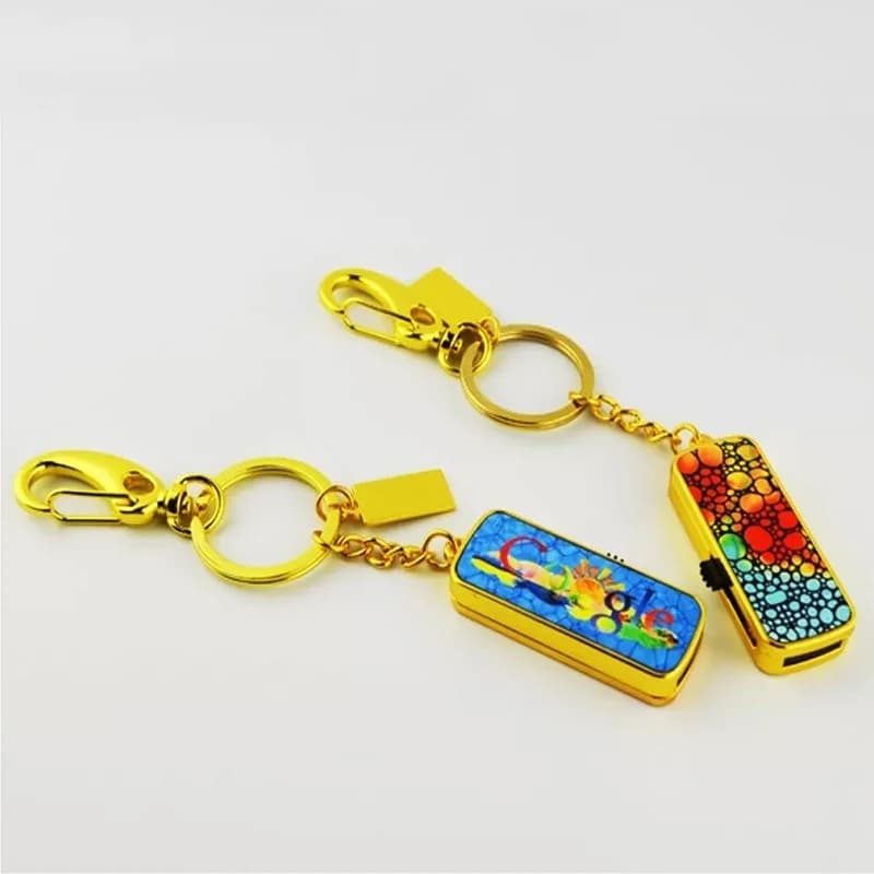 Portachiavi con chiavetta USB vuota a sublimazione da 10 pz/lotto ​ Regali Stampa a trasferimento termico Regalo fai da te
