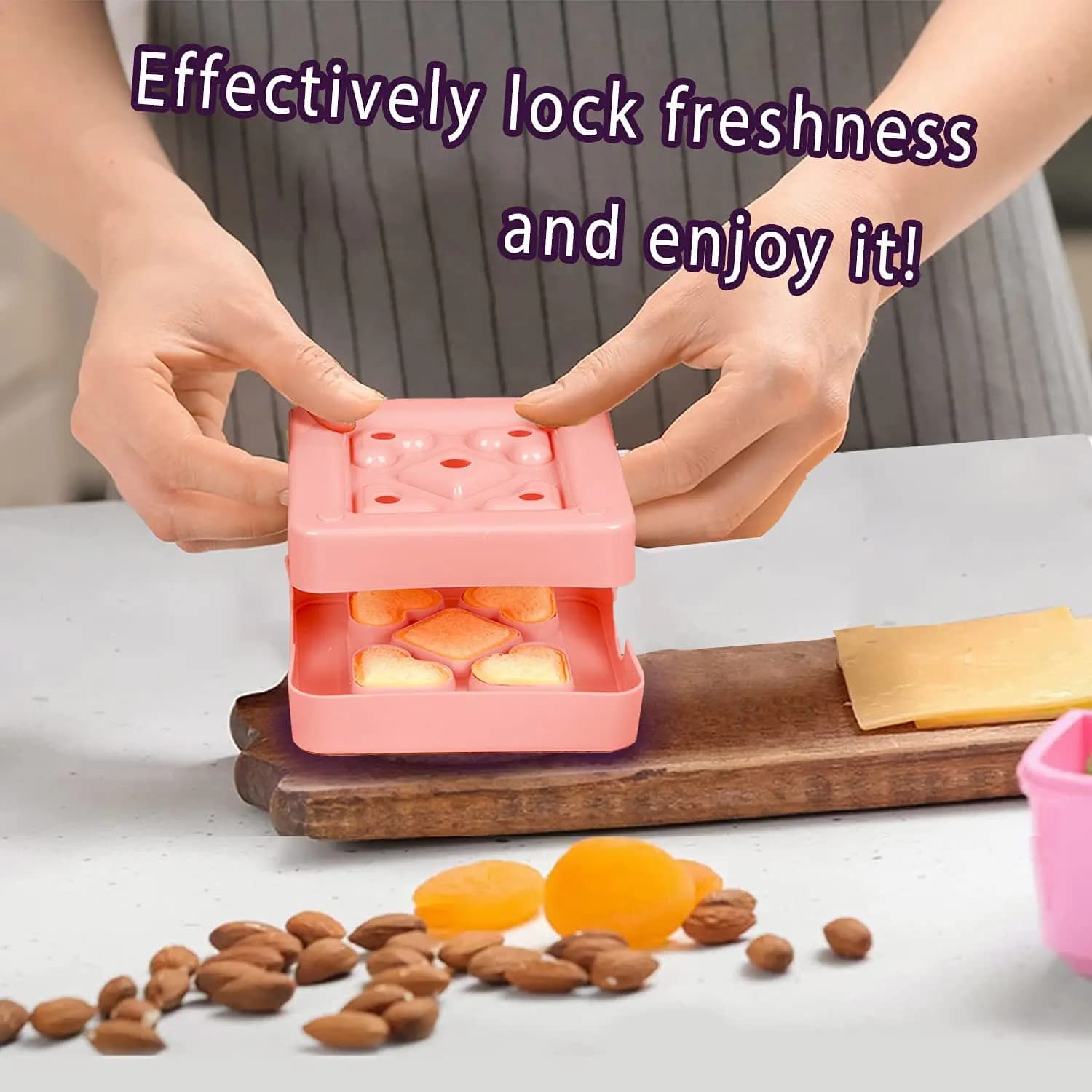 Taglierina e sigillatrice per sandwich AT05 per bambini, taglierina per croste di pane per lunch box, bento box, snack e vassoi per feste