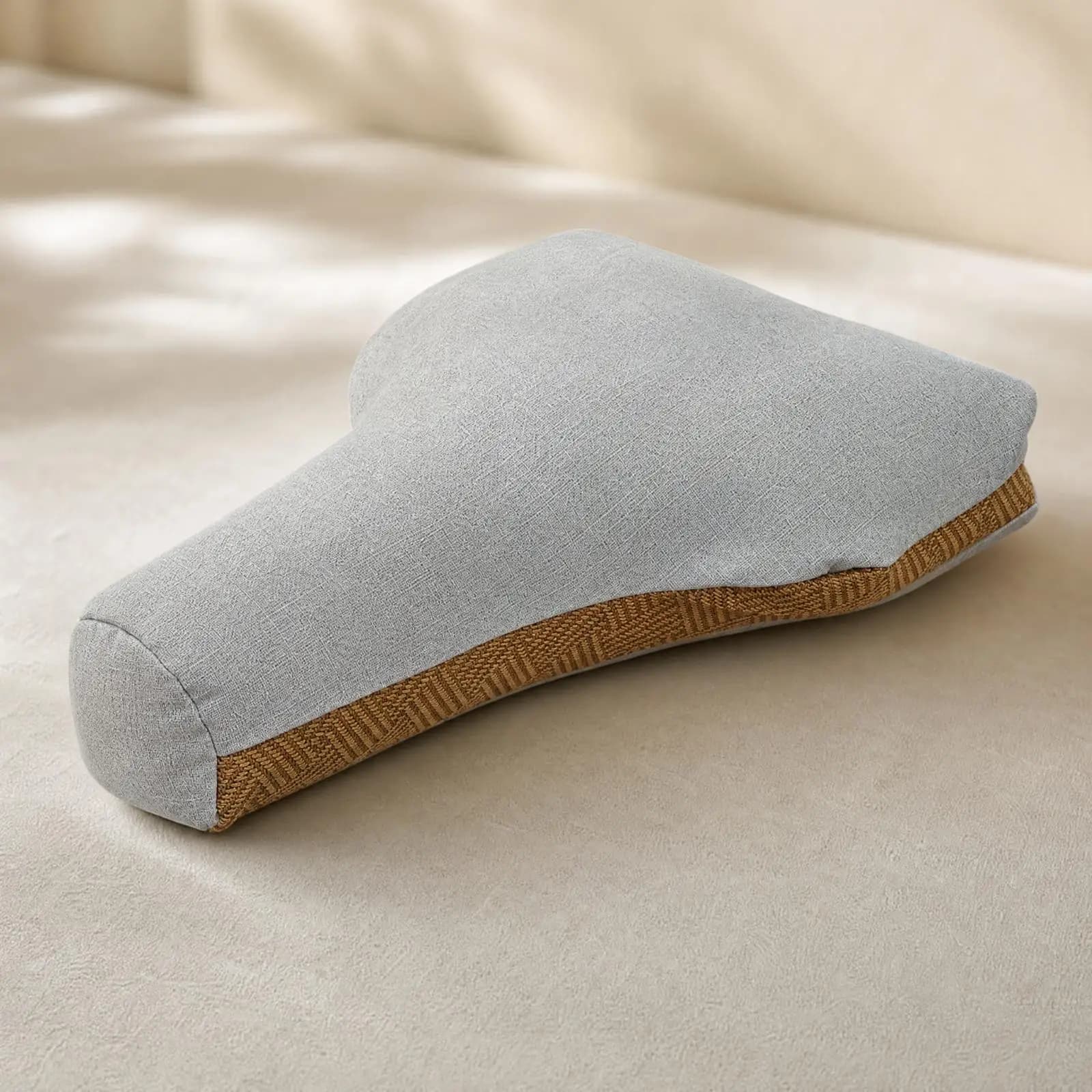 Hemp Buckwheat Meditation Cushion Contoured Shape Reversible Cover for Yoga Products Mental Relaxation Sitting Support