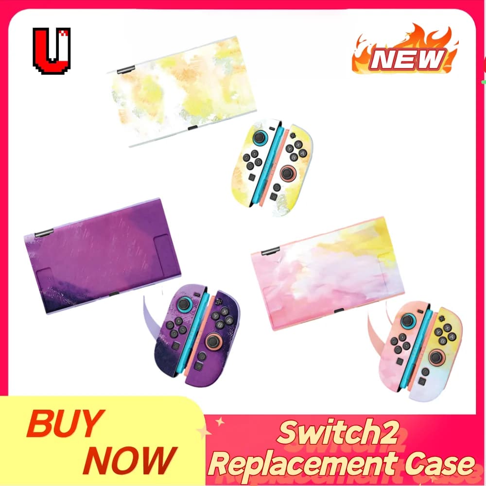 Switch 2 Handheld Console Protective Case NS2 Painted Shell Multiple Colors Available Gaming Device Accessory