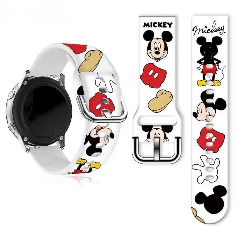 Cinturini per orologi stampati serie Disney da 20 mm per Samsung Galaxy 7/6/5/4 40mm 44mm Cinturini sostituibili Bracciale 22mm per Xiaomi Amazfit