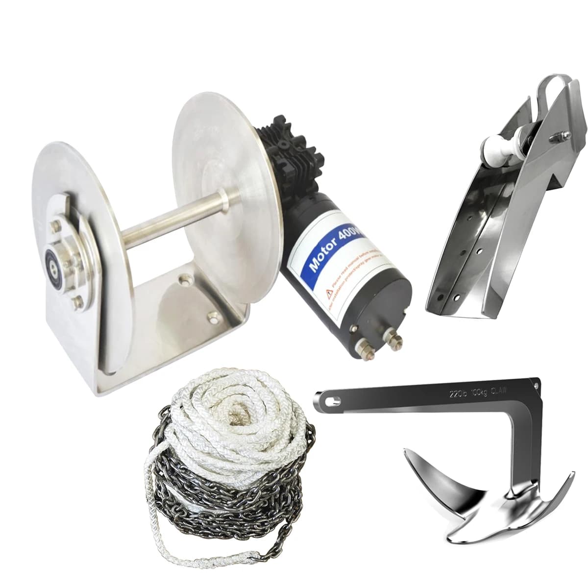 STLF OEM ODM 12v 24v Ancoraggio Verricello Orizzontale Verricello per Barche per Verricello Elettrico per Barca a Vela 600 1000 1400w